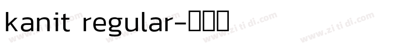 kanit regular字体转换